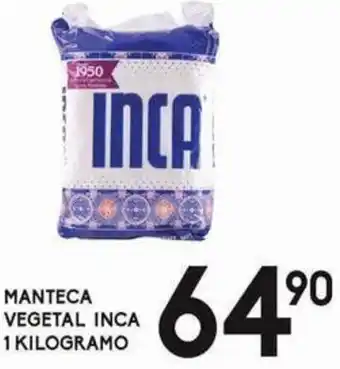 Manteca Vegetal Inca 1kg