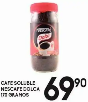 S-Mart Cafe Soluble Nescafe Dolca 170grs oferta