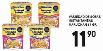 Variedad de Sopas Instantaneas Maruchan 64gr