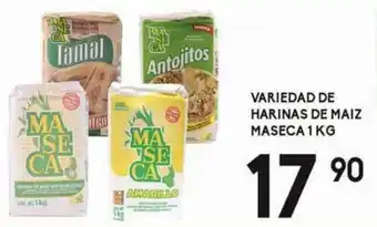 Variedad de Harinas de Maiz Maseca 1kg