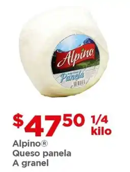 Bodega Aurrerá Alpino queso panela a granel oferta