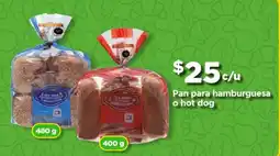 Bodega Aurrerá Pan para hamburguesa o hot dog oferta