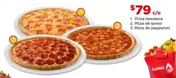 Bodega Aurrerá Pizza hawaiana/queso/pepperoni oferta