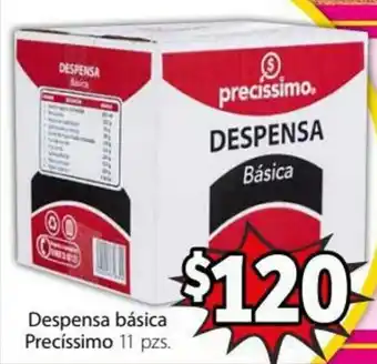 Soriana Express DEspensa Básica Precíssimo 11 pzs. oferta