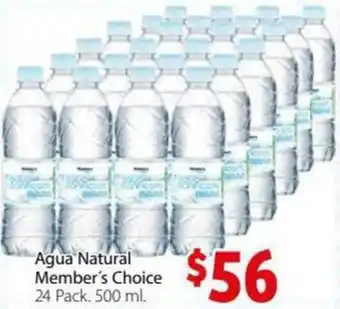 Agua Natural Member's Choice 24x500ml