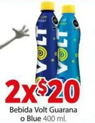 Bebida Volt Guarana o Blue 2x400ml