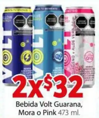 Bebida Volt Guarana, Mora o Pink 2x473ml