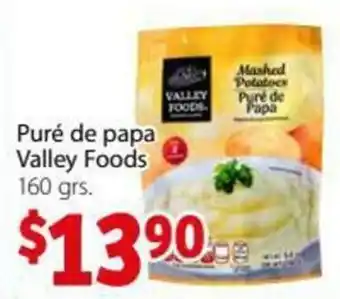 Soriana Express Puré de Papa Valley Foods 160g oferta