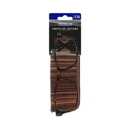 Farmacias Benavides Lentes de Lectura 1.5 café + estuche oferta