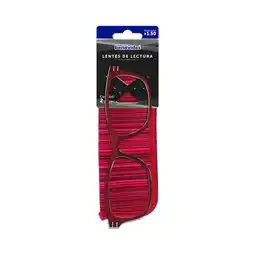 Farmacias Benavides Lentes de Lectura 1.5 rojo + estuche oferta