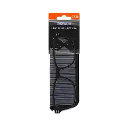 Farmacias Benavides Lentes de Lectura 2.50 negro + estuche oferta