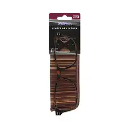 Farmacias Benavides Lentes de Lectura 3.5 café + estuche oferta