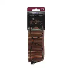Farmacias Benavides Lentes de Lectura 3.5 café + estuche oferta