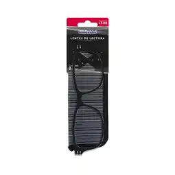 Farmacias Benavides Lentes de Lectura 3.00 negro + estuche oferta