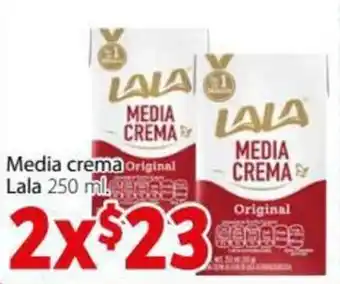 Soriana Express Media Crema Lala 2x250ml oferta