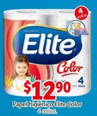 Soriana Express Papel Higiénico Elite Color 4 rollos oferta