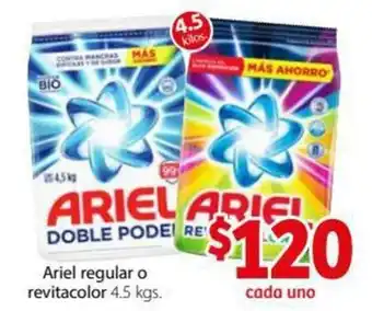 Ariel Regular o Revitacolor 4.5kg