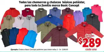 Chaleco Basic Concept Poliéster para Bebé 2-3x