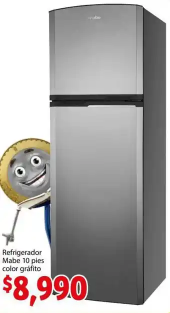Soriana Express Refrigerador Mabe 10 Pies Color Gráfito oferta