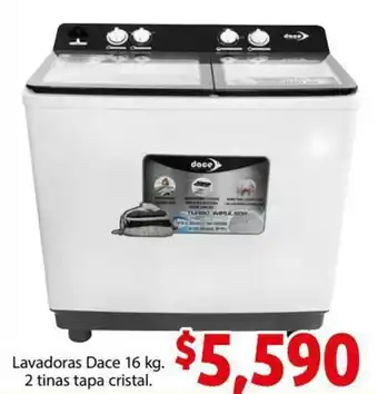 Soriana Express Lavadoras Dace 16kg oferta