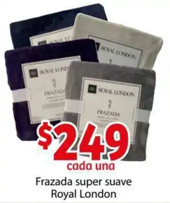 Soriana Express Frazada Super Suave Royal London oferta