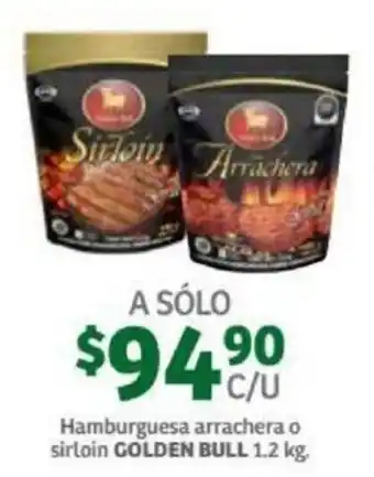 Hamburguesa Arrachera o Sirloin Golden Bull 1.2kg