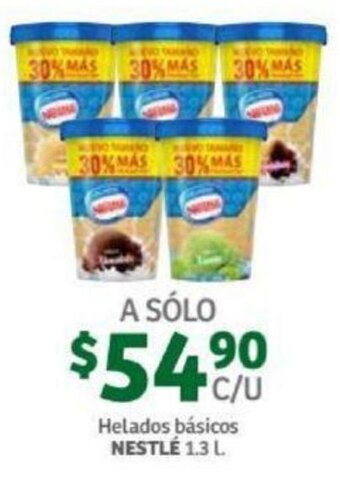 Soriana Mercado Helados Básicos Nestlé 1.3L oferta