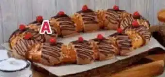 Rosca de Reyes Grande Rellena Chocoavellana