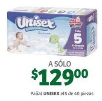 Pañal Unisex et5 40 pzas
