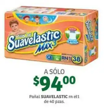 Pañal Suavelastic RN et1 40 pzas