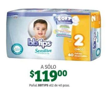 Pañal Bbtips et2 40 pzas
