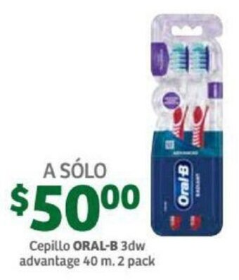 Soriana Mercado Cepillo Oral-B 3dw Advantage 40m. 2 pack oferta