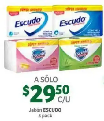 Soriana Mercado Jabón Escudo 5 pack oferta