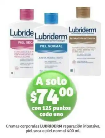 Cremas Corporales Lubriderm Reparación Intensiva, Piel Seca/Normal 400ml