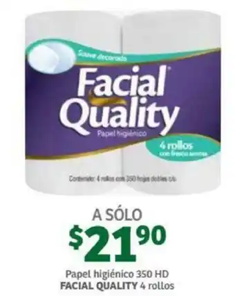 Soriana Mercado Papel Higiénico Facial Quality 4 rollos oferta
