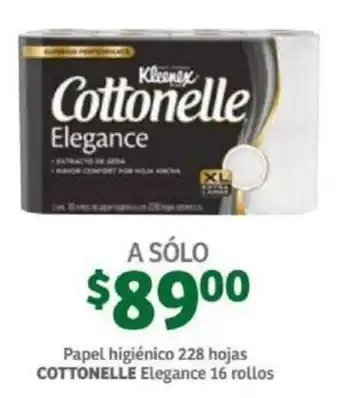 Soriana Mercado Papel Higiénico Cottonelle Elegance 16 rollos oferta