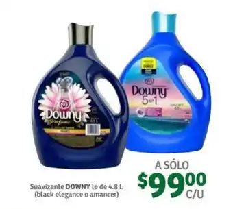 Soriana Mercado Suavizante Downy Black Elegance o Amancer 4.8L oferta