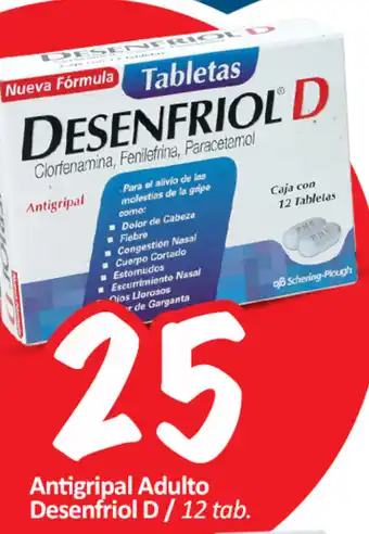 Antigripal Adulto Desenfriol D 12 tab.