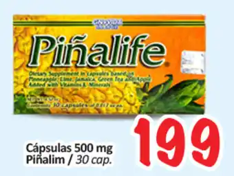 Cápsulas Piñalim 500mg 30 cap