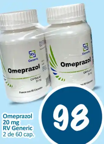 Omeprazol 20mg RV Generic 2x60 cap