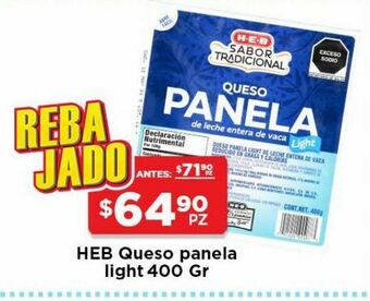 HEB Queso panela heb oferta