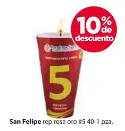 Zorro San Felipe rep rosa oro #5 oferta