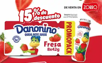 Zorro Danonino fresa oferta