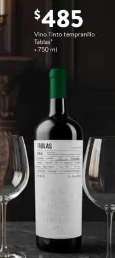 Walmart Express Tablas vino tinto tempranillo oferta