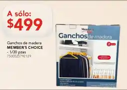 City Club Ganchos de madera oferta