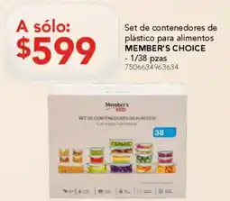 City Club Set de contenedores de plástico para alimentos oferta