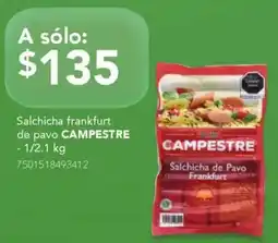 City Club Campestre salsicha frankfurt de pavo oferta
