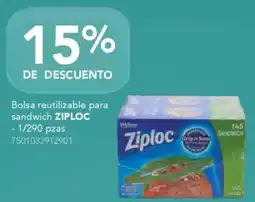 City Club Ziploc bolsa reutilizable para sandwich oferta