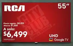 City Club RCA Google TV 55" oferta