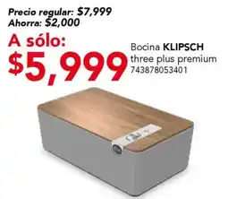 City Club Klipsch bocina threee plus premium oferta